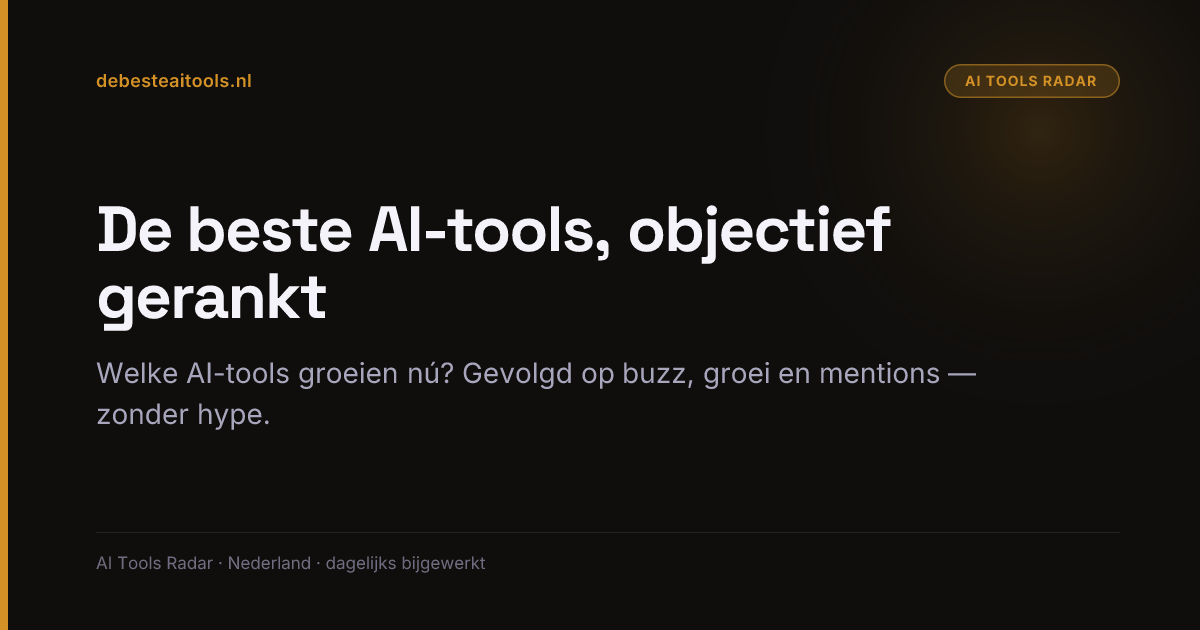 Vind de beste AI-tool voor jouw taak — 240+ tools | debesteaitools.nl